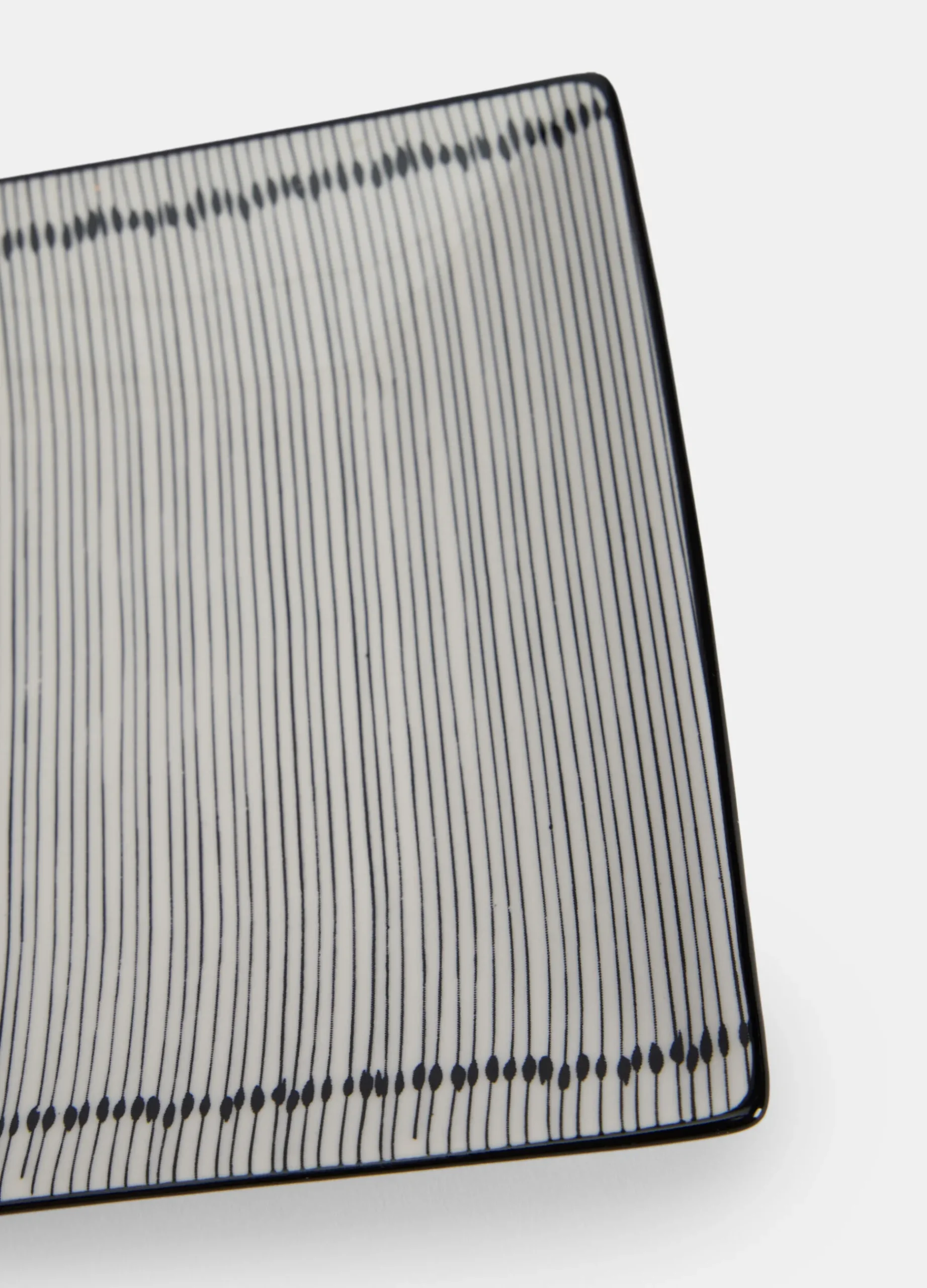 Vassoio rettangolare in ceramica bicolore*Croff Outlet