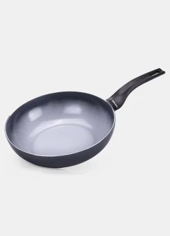 Wok Aria 1 manico 28 cm in alluminio 100% riciclato Made in Italy*Croff New